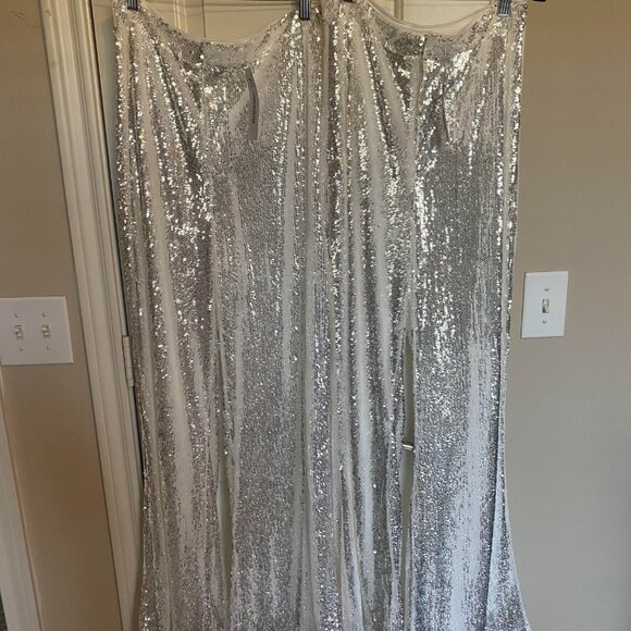 Genevieve White Sequin Trousers - 12th Tribe - Picture 4 of 10